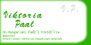 viktoria paal business card